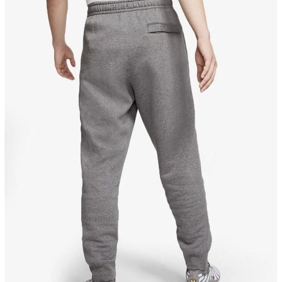 Nike BV2671 071 Men's Sz M Charcoal Heather Gray Club Fleece Cuffed Jogger Pants - Picture 8 of 12